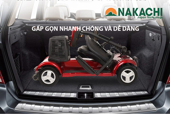  gấp gọn Xe Điện 4 Bánh Nakachi NC-S02